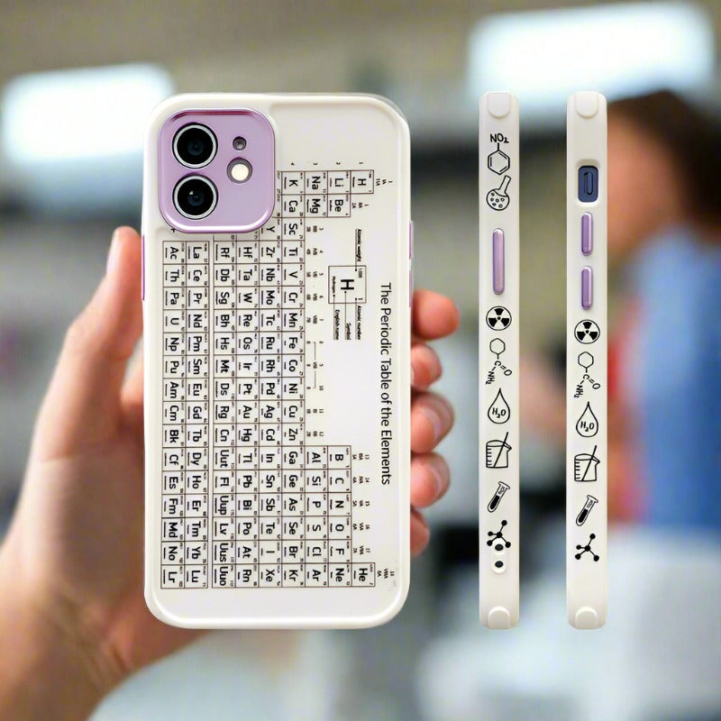 White Iphone Table Of Elements Case