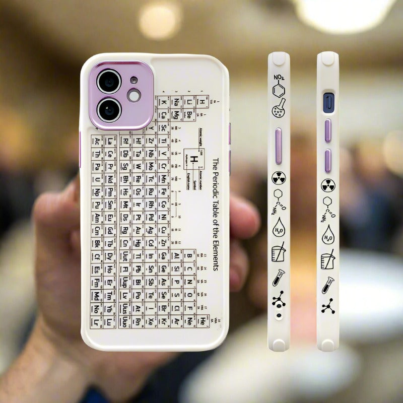 White Iphone Table Of Elements Case