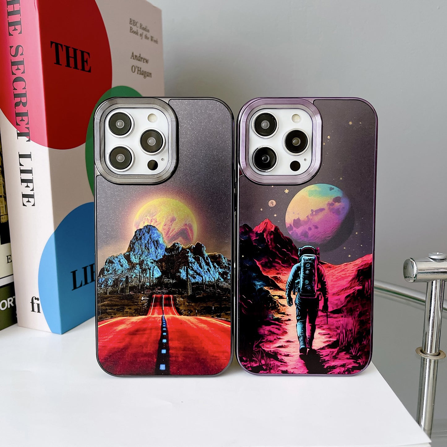 Space Walk & Journey to the moon iPhone case